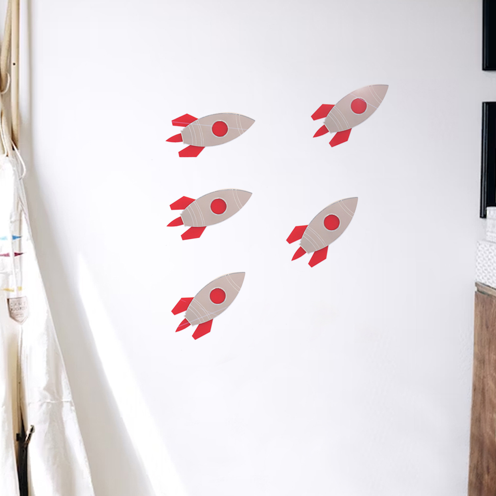 Mini Rocket Set - Red  & Mirror